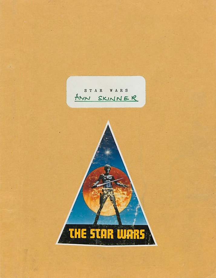 Ann Skinner’s continuity script for Star Wars (1977)
