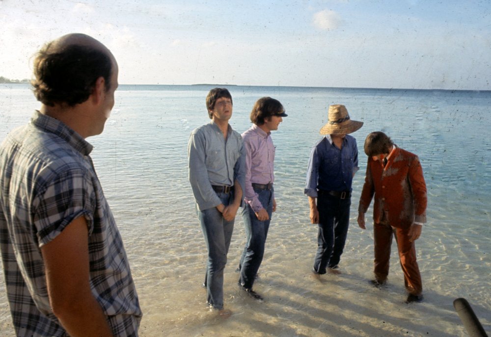 Director Richard Lester with the band